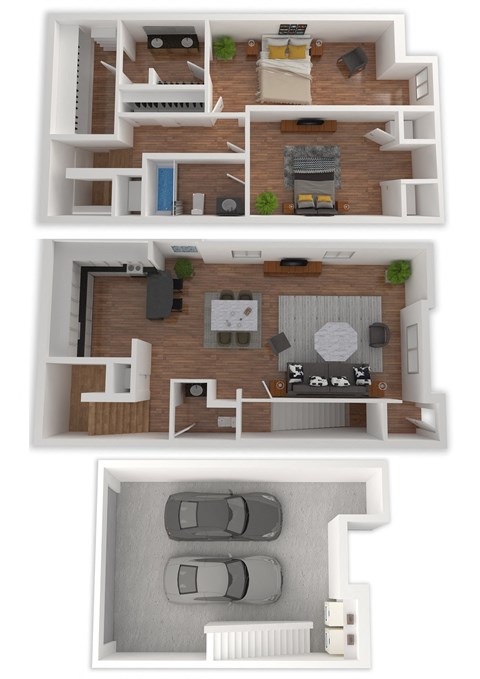 Two Bedroom Townhome