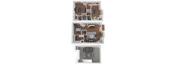 Three Bedroom Townhome