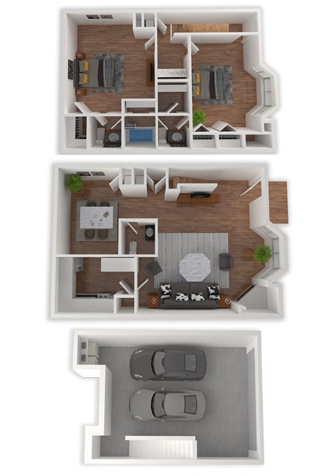 Three Bedroom Townhome