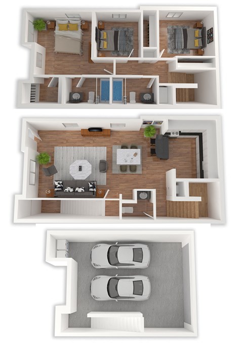 3 Bedroom / 2.5 Bath