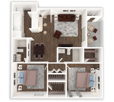 Two Bedroom, Two Bath