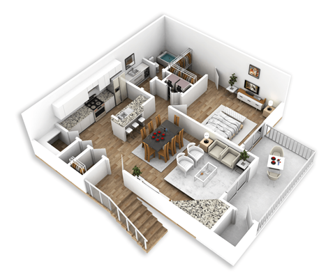 One Bedroom, One Bath