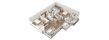 Two Bedroom, Two Bath