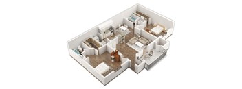 Two Bedroom, Two Bath