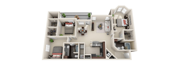 Three Bedroom, Two Bath