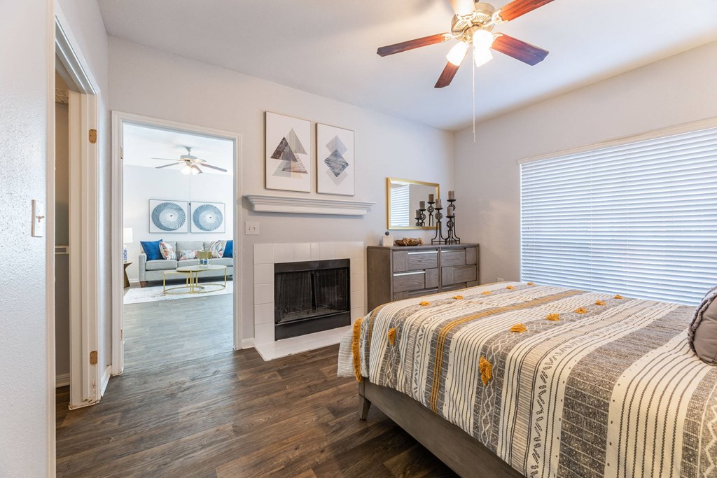 Large Bedroom with Fireplace