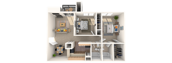 Two Bedroom Two Bath Apartment