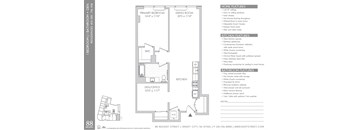 88 Regent - 1-bed+den A1