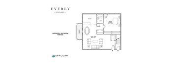1 Bedroom Floor Plan