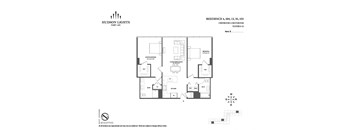 the floor plan of hudson lights  at Hudson Lights, Fort Lee, New Jersey
