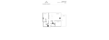 Residence 502 Floor Plan at Hudson Lights, Fort Lee, 07024