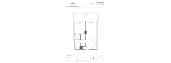 Residence 505 Floor Plan at Hudson Lights, Fort Lee, New Jersey