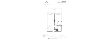 Residence 507 Floor Plan at Hudson Lights, Fort Lee