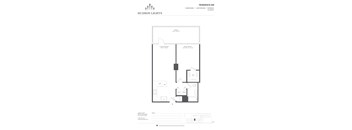 Residence 509 Floor Plan at Hudson Lights, New Jersey