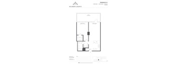 Residence 511 Floor Plan at Hudson Lights, New Jersey, 07024
