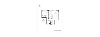 Luc1B1B-1 Floor Plan  at Riello Apartments Owner LLC, Edgewater, NJ