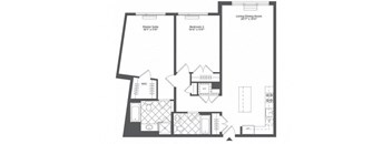 F  Floor Plan at Infinity Edgewater, Edgewater