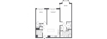 J1 Floor Plan at Infinity Edgewater, New Jersey, 07020