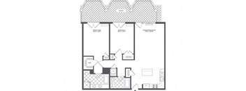 K1 Floor Plan at Infinity Edgewater, Edgewater, 07020