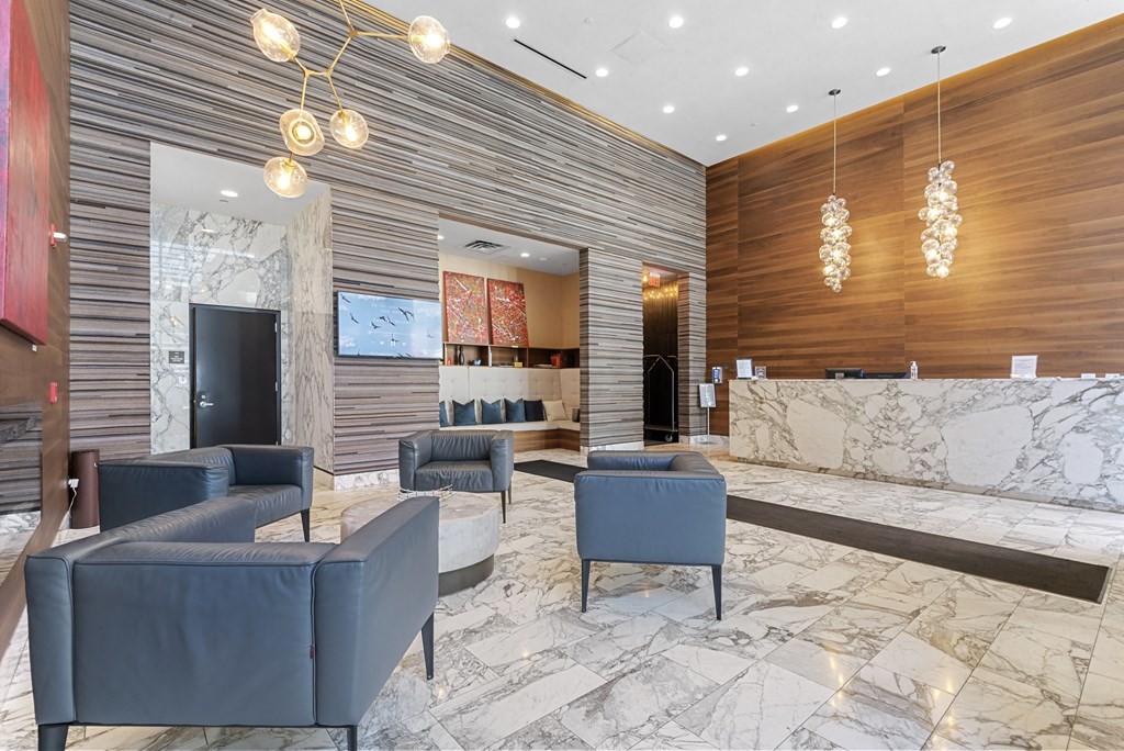 Reception And Lobby at Hudson Lights, Fort Lee, New Jersey