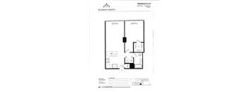 Residence 516, 518 Floor Plan at Hudson Lights, New Jersey, 07024