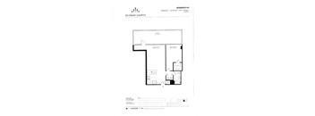 Residence 540 Floor Plan at Hudson Lights, Fort Lee
