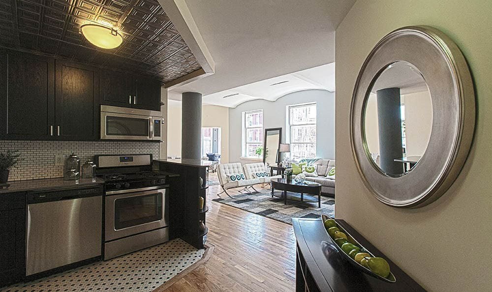 Upscale Stainless Steel Appliances at Grand Adams Apartment Owner LLC, New Jersey, 07030