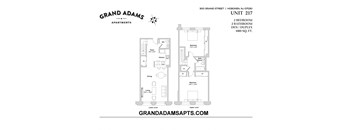 UNIT 217 at Grand Adams Apartments, Hoboken, New Jersey