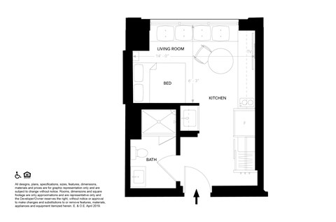 28 W. Grand River Avenue Studio Apartment for Rent - Photo Gallery 5