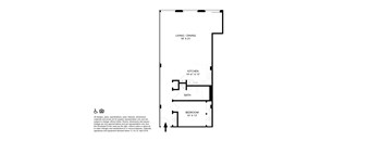 The Ingalls Floor Plan at The Ferguson Apartments, Detroit, MI, 48226
