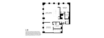 Unit 01 (A) Floor Plan  at Vinton, Michigan, 48226