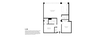 Unit B4 2 Bed 2 Bath Floor Plans  at The Assembly, Detroit, Michigan