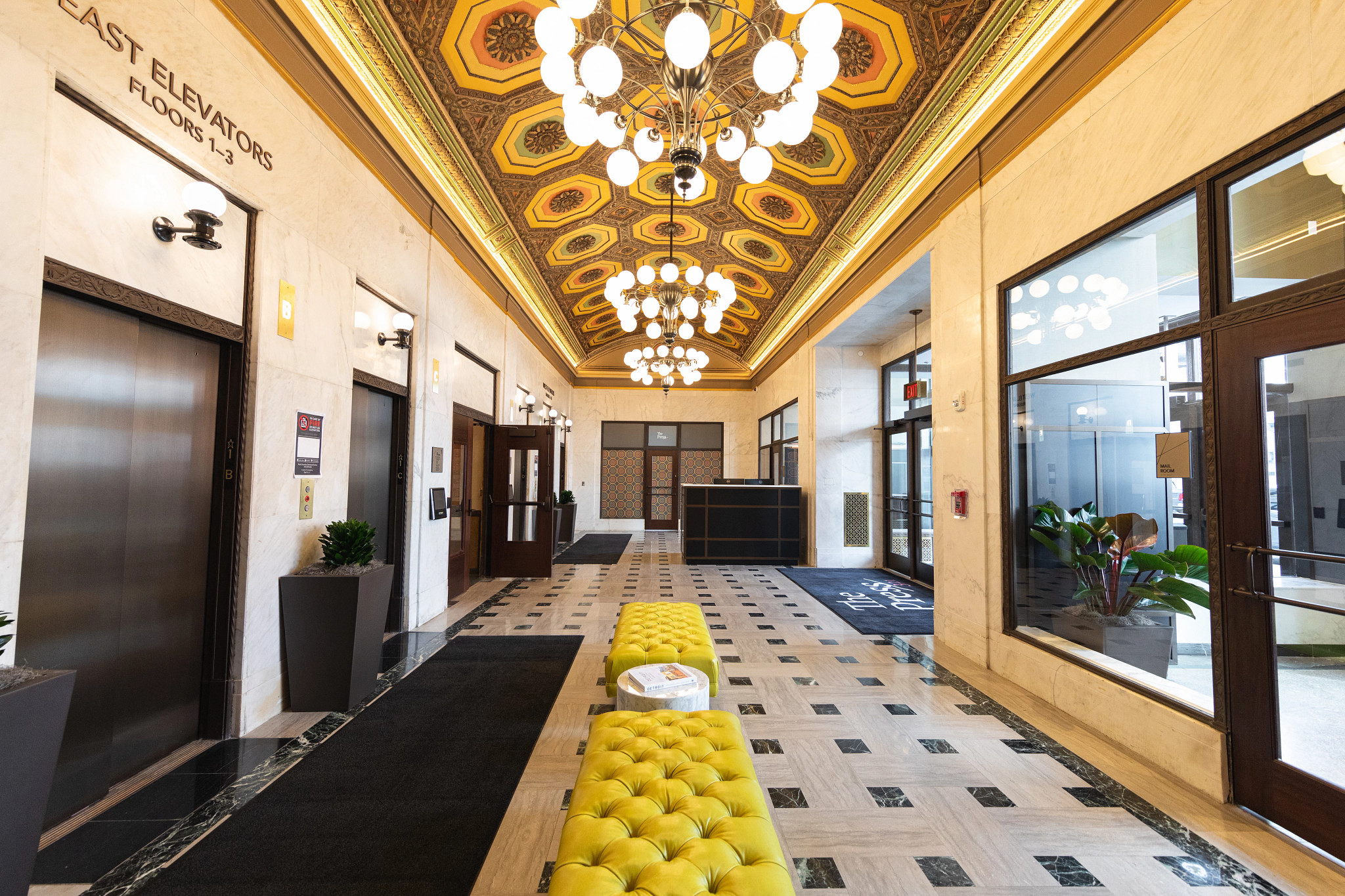 Hall way at The Press/321, Detroit, 48226