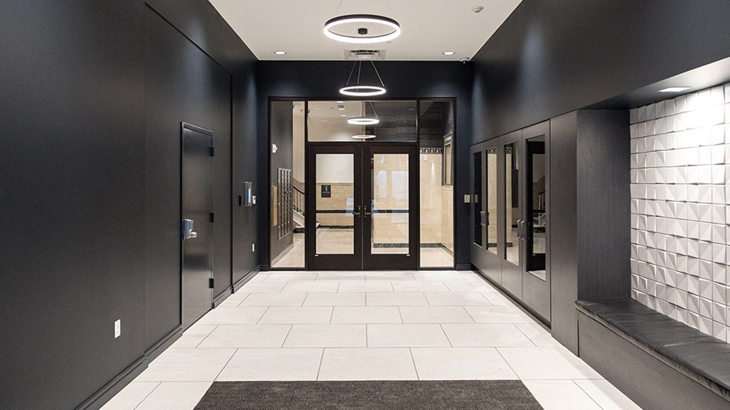 Elegant Entrance Lobby at 35W, Detroit, MI