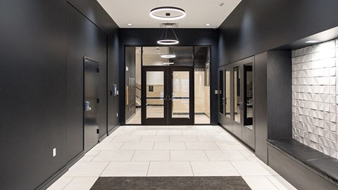 Elegant Entrance Lobby at 35W, Detroit, MI