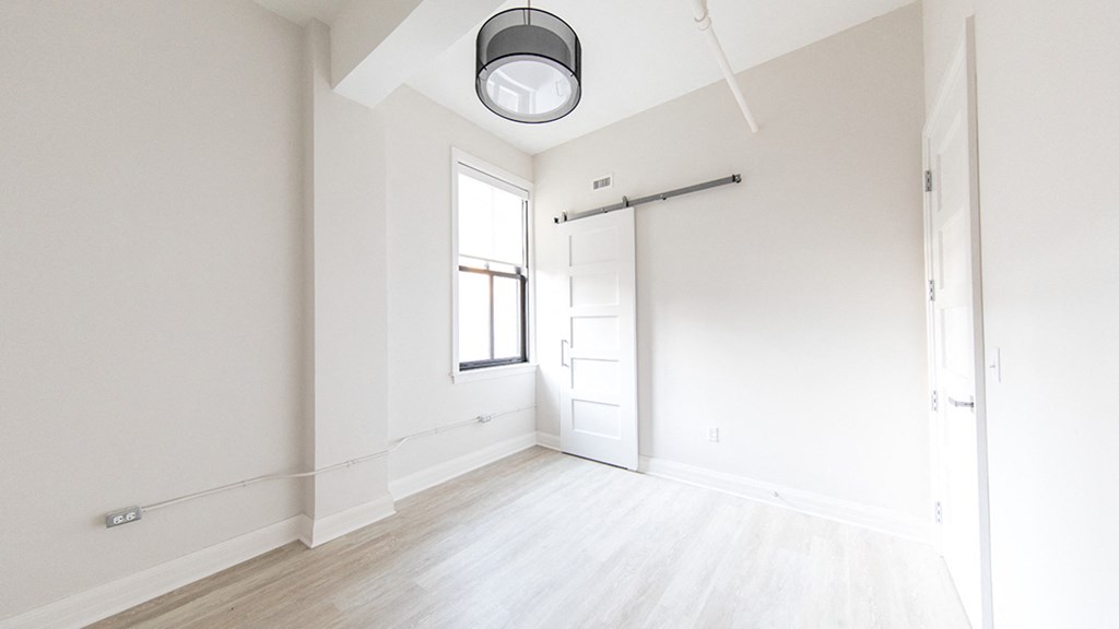 High Ceiling Bedroom at 35W, Detroit, Michigan