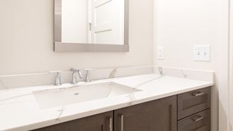 Renovated Bathrooms With Quartz Counters at 35W, Detroit, MI, 48226