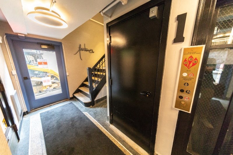 View of the Entrance to the Building from the Outside at Fourteen56, Detroit, MI