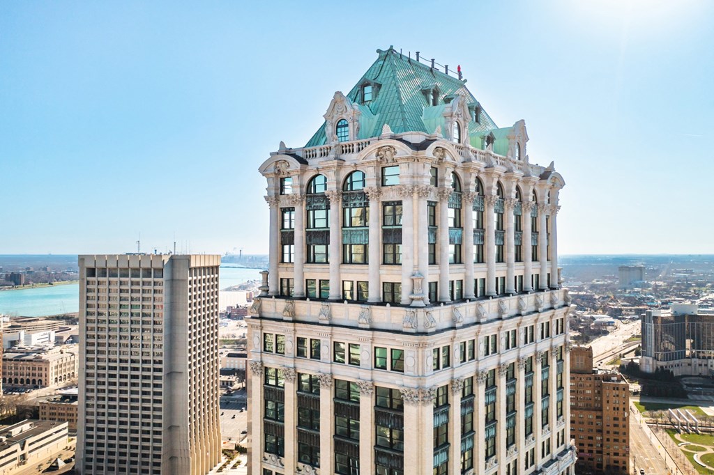 Exterior View at Book Tower, Detroit, Michigan