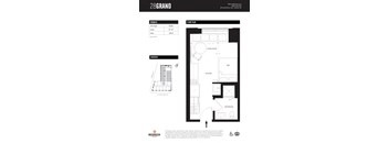 Unit B Floor Plan at 28Grand, Detroit, MI
