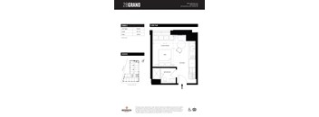 Unit C Floor Plan at 28Grand, Detroit, 48226