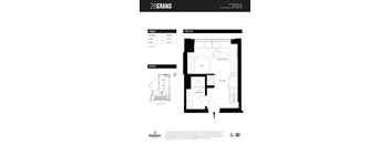 Unit D Floor Plan at 28Grand, Detroit