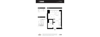 Unit D Floor Plan at 28Grand, Detroit, Michigan