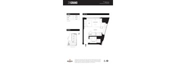 Unit E Floor Plan at 28Grand, Michigan
