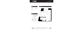 Unit F Floor Plan at 28Grand, Michigan, 48226