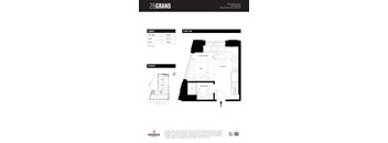 Unit F Floor Plan at 28Grand, Michigan