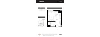 Unit G Floor Plan at 28Grand, Detroit, MI, 48226