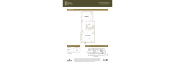 Unit I Floor Plan at Book Tower, Detroit, MI