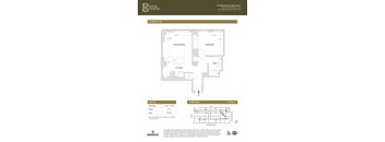 Unit M Floor Plan at Book Tower, Michigan