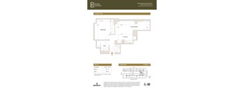 Unit N Floor Plan at Book Tower, Detroit, MI, 48226